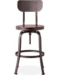 A combination of industrial and modern styling, the lumisource dakota adjustable bar stools add interest to your casual dining or bar area. Check Out Deals On 29 Dakota Backed Adjustable Barstool Antique Hammered Threshold