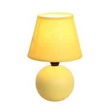 Home decorative yellow and white jar vase lamp antique porcelain bedside table lamp promise: Yellow Table Lamps Lamps The Home Depot