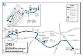 Foothill Transit Bus Schedule Line 497 Chino Park Ride Industry Park Ride Downtown Los Angeles Downtown Los Angeles Los Angeles Downtown