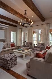 Inviting Great Room With Beams And French Doors Greatroom Livingroom Homechanneltv Com Traditional Family Rooms Family Room Family Room Design