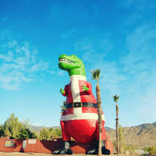 Palm springs is a 2020 american science fiction romantic comedy film directed by max barbakow and written by andy siara. Cabazon Dinosaurs Christmas In Lights Arrival Of Santa Claus Began Friday November 6 2020 Coachella Valley