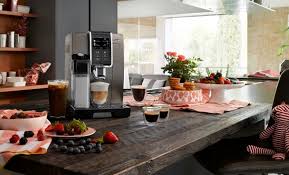 Coffee, tea & espresso makers. Dinamica Plus Smart Coffee Espresso Machine With Coffee Link Connectivity App Automatic Milk Frother Titanium Ecam37095ti De Longhi Us