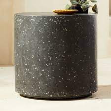 Moreroom terrazzo is an inorganic terrazzo , no epoxy resin additions in the production process. Terrazzo Black Side Table Reviews Cb2