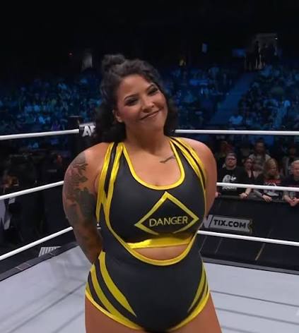 Willow Nightingale looking good in her tribute gear to Owen Hart during his  time with the Nation of Domination. #AEWDynamite
