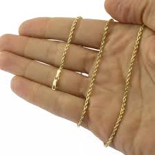 14k solid white gold octagonal box chain 1.1mm thick 20 inches. Accessories Real Gold Rope Chain 3mm 22 Mens Necklace New Poshmark