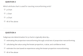 solved question 3 which attribute chart is used for count