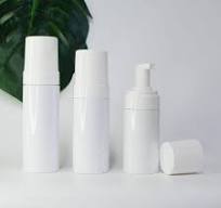 1-200pcs 100ml 150ml 200ml Mousse Foam Pump Bottle White PET Container For  Facial Cleanser,Hotel/Home Skin Care DIY Logo Custom Sample Order
