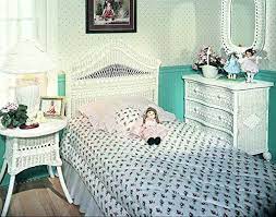 5 Pc Girls Wicker Bedroom Set Double 58 W X 4 Dx 54 H 30 Lbs Want To Know More White Wicker Bedroom Furniture Wicker Bedroom Furniture White Wicker Bedroom