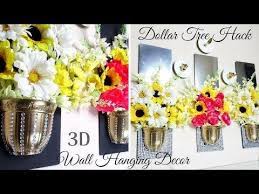 Diy 3d Wall Decor Using Dollar Tree Items Wall Decorating Ideas Youtube Arrow Wall Decor Wall Decor Tutorial Hanging Wall Decor