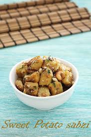 Sweet Potato Sabzi Recipe How To Make Sweet Potato Sabzi Indian Food Recipes Vegetarian Sabzi Recipe Vegetarian Recipes Healthy