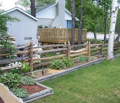 This design style has the top and bottom rail in an x shape. Red White Cedar Split Rails Ontario
