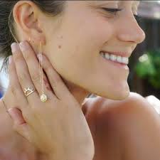 Buy Threader Earrings, Long Gold Chain Dangle, Celestial Jewelry, Moon,  Star, Sun, Lightning Bolt Earring Threaders, Girls Gift, Boho Fashion  Online in India