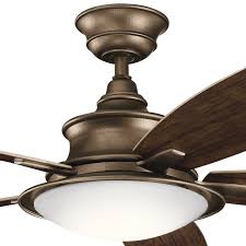 Cheap ceiling fans, buy quality lights & lighting directly from china suppliers:oufula copper ceiling fan lights material:fan blade:abs acrylic ,lampshade:acrylic ,lamp body:copper fan blade: Cameron Led 3000k 52 Fan Weathered Copper Kichler Lighting