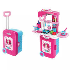 Big girls big kitchen set for kids. 4 In 1 Big Kitchen Set Make Up Set Trolley Luggage Bag Set Play Pretend Toys For Girls Toys For Boys Toys For Kids Educational Toys Lazada Ph