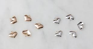 5 Pieces Tiny Heart Charm in Sterling Silver Gold Filled - Etsy