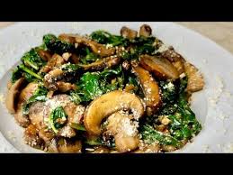Garlic Mushroom Spinach Quick Recipe Youtube Easy Healthy Recipes Healthy Recipes Vegetarian Recipes