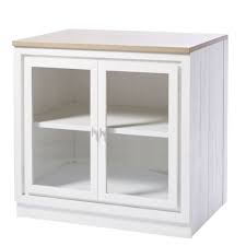 Meuble Bas De Cuisine 2 Portes Vitre Blanc Embrun Maisons Du Monde Meuble Bas Cuisine Meuble Bas Petit Meuble