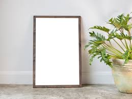 18 leaves artificial palm leaves 6 pack faux plants fake plants palm leaf greenery tropical palm tree leaves for palm wedding arrangement jungle party decorations 4.3 out of 5 stars 364 $12.99 $ 12. Premium Photo Mock Up Poster Frame And Dry Palm Leaves In White Ceramic Vase On Earth Tone Surface