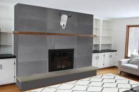 This is the perfect rustic mantelpiece for any fireplace in a home with farmhouse, warm minimalist, or earthy decor. Fireplace Makeover Ideas Bright Green Door The Lettered Cottage