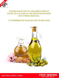 Regularly Massage Your Eyes Using Almond Vitamin E Or Olive Oil For 10 To 20 Min As It Give Your Eyes Relaxation And Helps To Prevent Dark Circles Eyecare