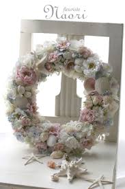 貝殻のリース shell wreath by raelynn8 wreaths shell wreath flower wreath