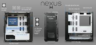 Nexus m offers a minimalist design and tempered glass side panel to display your system interior. Nexus M Tecware Mini Tower Case