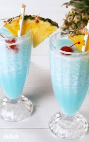 Blue Hawaiian Rum Coolers Taste Like Paradise Recipe Fruity Drinks Boozy Drinks Easy Drinks