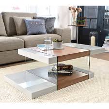 Treble Coffee Table Light Grey And Walnut Dwell 199 Stylish Coffee Table Table Coffee Table Design