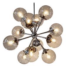 Maybe you would like to learn more about one of these? 1970s Lightolier 12 Arm Chrome Sputnik Chandelier With Glass Shade Usa For Sale At 1stdibs