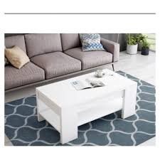 Conoce y aprovecha las mejores ofertas y productos de mesas centro, laterales y arrimos mesas de centro en paris.cl Mesa Centro Elevable Convertible En Mesa De Comedor En Acabado De Varios Colores 44 Cm Alto 110 Cm Ancho 58 Cm Largo Color Blanco