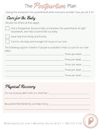 C Section Birth Plan Template Free Free Postpartum Planning Template Postpartum Prep Preparing For Baby Better Than A Birth Plan Postpartum Doula Postpartum Doula
