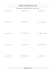 Remember good ole' pemdas for this one. Integer Order Of Operations Worksheet Answer Key