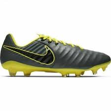 Nike Men S Tiempo Legend 7 Pro Fg Soccer Cleats Ah7241 070 Grey Black Yellow Ebay In 2020 Football Shoes Mens Football Boots Soccer Cleats