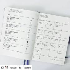 The Monday Meal Plan With A Bonus Workout Schedule Repost Nosce Te Ipsum With Repost Bullet Journal Workout Bullet Journal Health Goals Bullet Journal