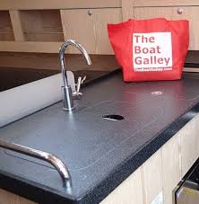 sink covers the boat galley