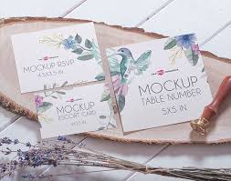 Download Free Wedding Invitation Mockups Mockuptree PSD Mockup Templates