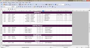 Auswahl der liga, der saison und des spieltags. Excel Em Spielplan Download Shareware De