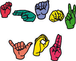 A lot or much the sign for a lot is a variation of the sign big except that the hands on a lot are loose 5 handshapes and are pointed a bit more upward. American Sign Language Thank You Sticker By Tim Colmant Clipart Full Size Clipart 2551676 Pinclipart