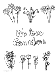 You can frame it, turn it into a card, combine it with another gift. Free Printable Coloring Pages For Mothers Day And Grandma Canary Jane