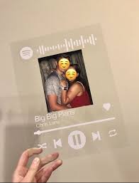 Spotify Music Plaque With Scannable Code To Play Music Birthday Cards For Friends Diy Picture Frames Cute Couple Gifts