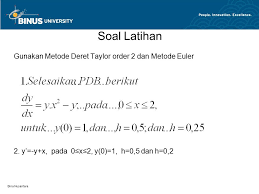 Diferensial turunan dalam ilmu ekonomi dan bisnis dosen perbanas. Materi Dan Contoh Soal Metode Numerik Jawabanku Id