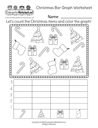 Kindergarten Christmas Bar Graph Worksheet Bar Graphs Christmas Worksheets Christmas Kindergarten