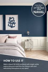 Who Doesn T Like Blue Get Ready For Naval Paint The Sherwin Williams 2020 Color Of 2020 Yatak Odasi Duvar Boyalari Yatak Odasi Duvar Renkleri Yatak Odasi Renkleri