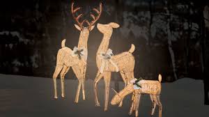 39 1/4 inches high x 44 1/2 inches wide reindeers are: Outdoor Christmas Decoration Ideas Lowe S Canada