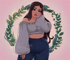 You Can Support Me On Ko Fi If You Like My Where The Silence Blooms Curvy Art Cartoon Art Girls Cartoon Art