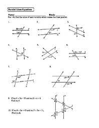 Check spelling or type a new query. Unit 3 Parallel Lines And Transversals Worksheets Teaching Resources Tpt
