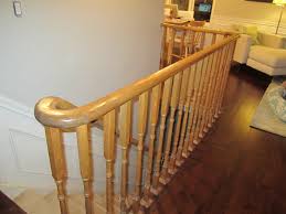 This sturdy structural handrail can handle the busiest commercial environments, yet Remodelaholic Updating An Oak Stair Or Handrail To White And Walnut