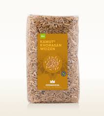One popular story is that an american airman was given a few grains taken from a stone box in an egyptian tomb following wwii. Organic Kamut Khorasan Wheat 500g 157528 De