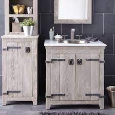 Distressed vanity with nautical accents for the kids bath. Distressed White Bathroom Vanity Furniture Creative Distressed Wood Bathroom Vanities Using R Wood Bathroom Vanity Bathroom Vanities Without Tops Wood Bathroom