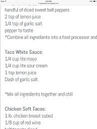 Modified food starch, salt, sugar, buttermilk solids, propylene glycol alginate, sorbic acid, sodium benzoate, calcium disodium edta, lactic acid. Del Taco Copycat White Sauce Taco Sauce Recipes Del Taco Shrimp Taco Sauce
